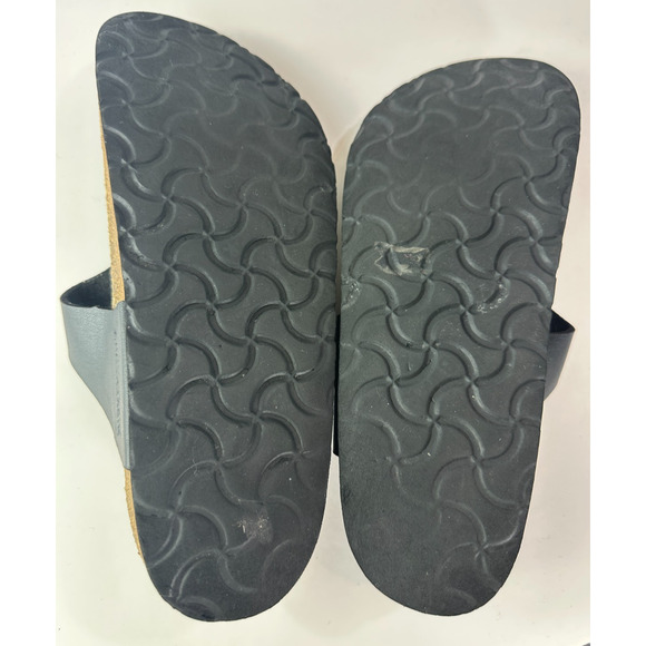 Birkenstock Gizeh Sandals Black Slides Buckle Thong 39 Women's US Size 8 - Picture 11 of 13